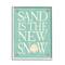 Stupell Industries Sand is the New Snow Nautical Winter Starfish in White Frame Wall Art